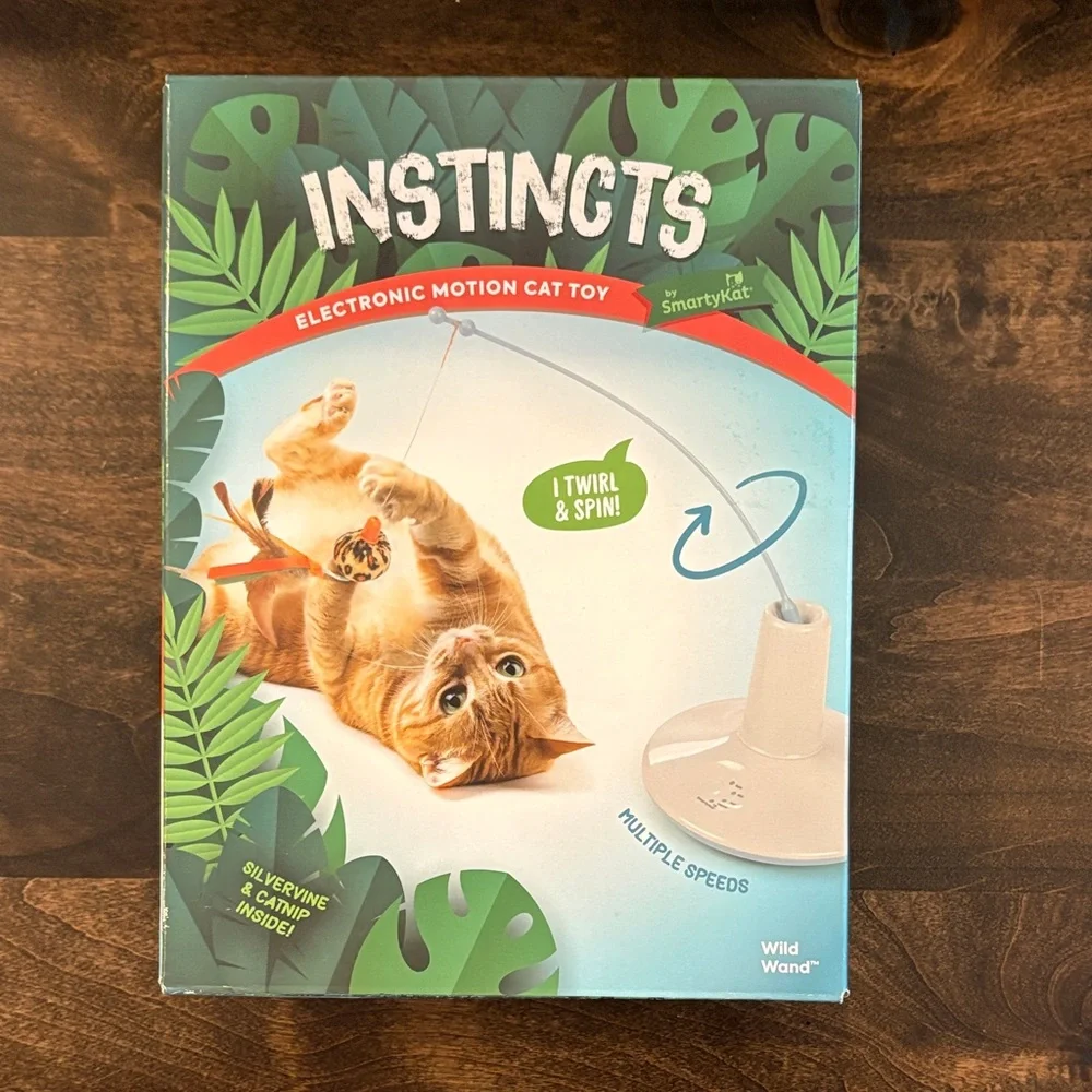 Instincts by Smarty Kat Electronic Motion Cat Toy - Automated, Twirls and Spins!